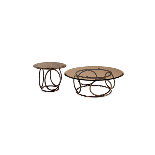 Oval coffee & side table
